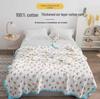 6-слойное муслиновое полотенце-одеяло для купания малышей - 150x200 см, дышащее и нелипкое для новорожденных и детского сна