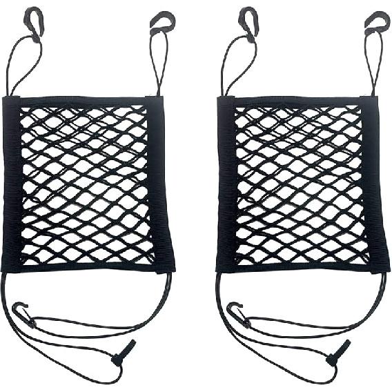 Truck Bed Cargo Net Nylon Universal Heavy Duty Truck Storage Mesh Pouch Pickup Cargo Organizer Trunk Mesh Cargo Net (51X18 Inch)