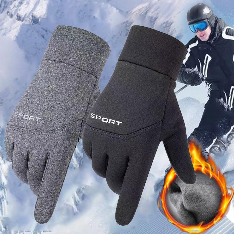 Warm Men Women Gloves Autumn Winter Cycling Hiking Water-Repellent Gloves Touchscreen Anti-Slip Sport Windproof Motorcycle Glove