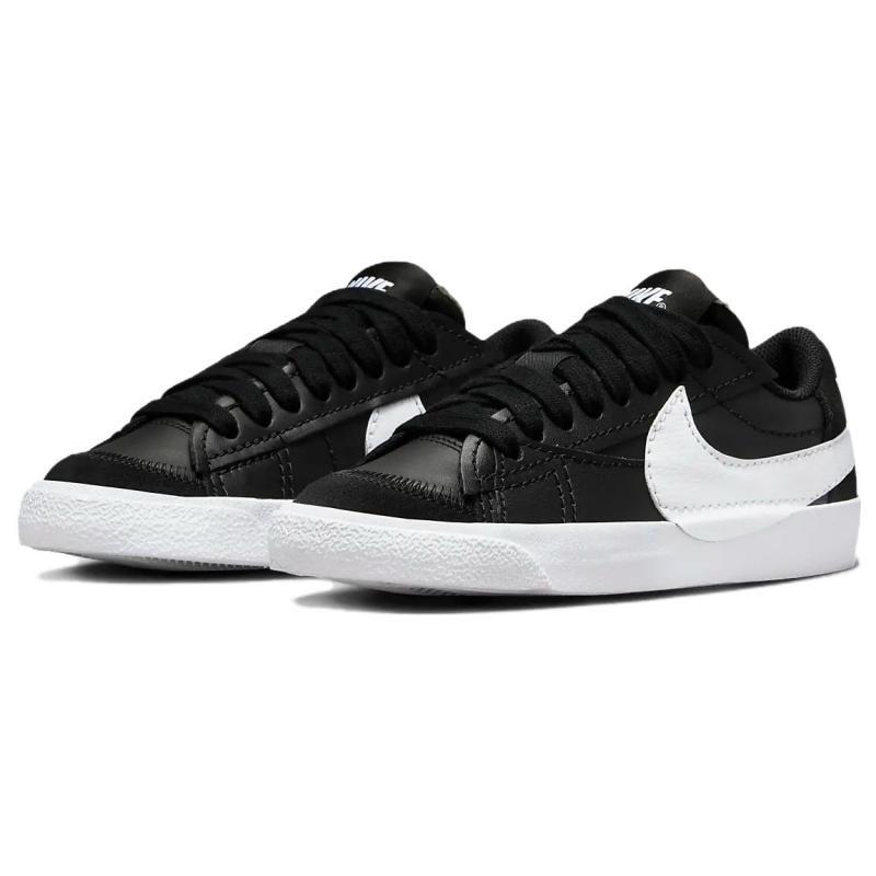 Nike Blazer Low 77 Jumbo Black White Women's Sneakers Skateboard Shoes DQ1470-002