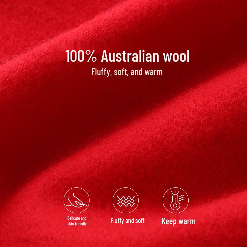 Hengyuanxiang Women's 100% Wool Winter Scarf