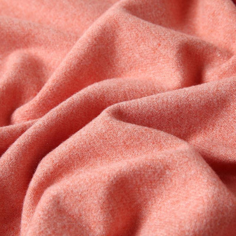 Four Seasons Available 2025 Новый теплый однотонный шарф Длинный, универсальный, утолщенный двухсторонний платок, искусственный кашемировый шарф для женщин