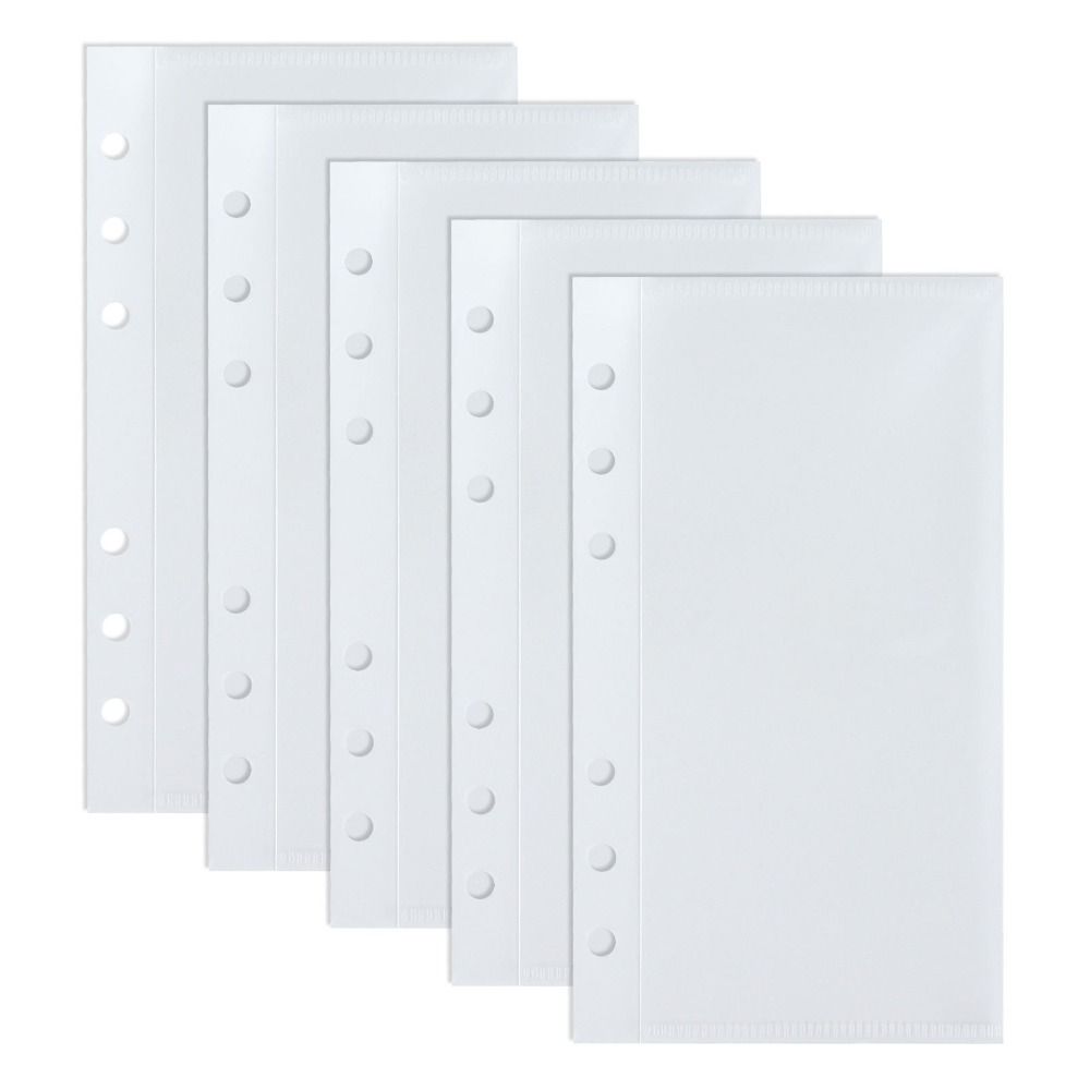 5pcs A6/A7 Binder Folders Inner Page 6 Hole Loose Leaf Inside Paper Star Chasing Supplies