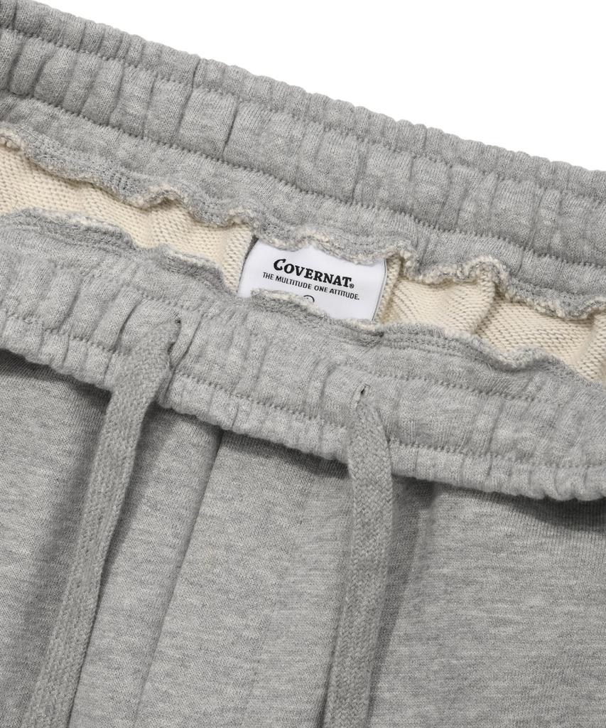 COVERNAT Спортивные брюки-джоггеры regular fit, меланжево-серые