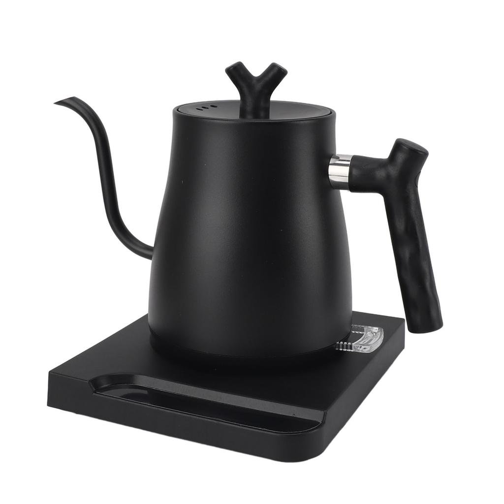 Electric Gooseneck Kettle 800ml 1000W Rapid Heating Stainless Steel Pour Over Kettle for Home