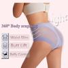 Women Underpants Trendy High Elasticity for Four Seasons Sexy Mid Rise Oversized Underwear
