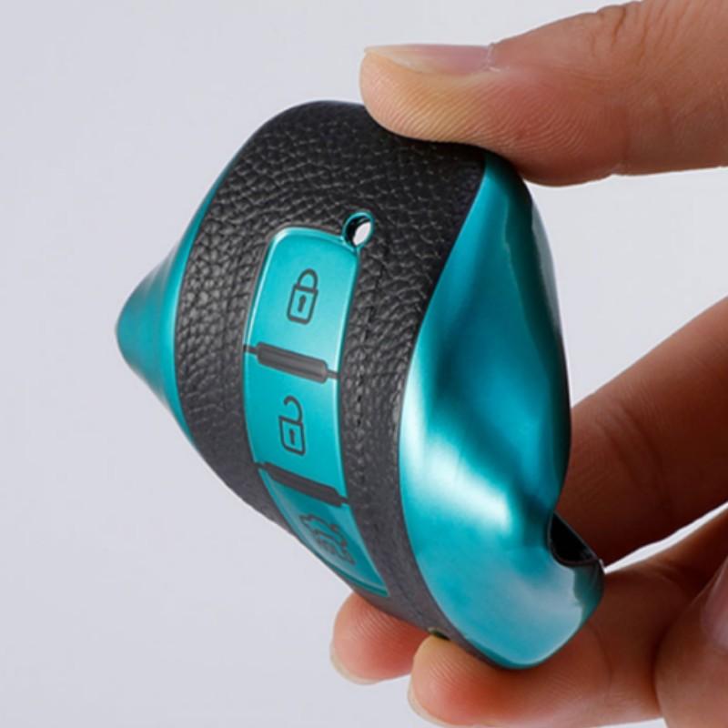 Кожаный чехол для дистанционного ключа автомобиля, брелок для Hyundai Sonata Solaris HB20 Veloster SR IX35 для KIA RIO K2 K3 Sportage, аксессуары