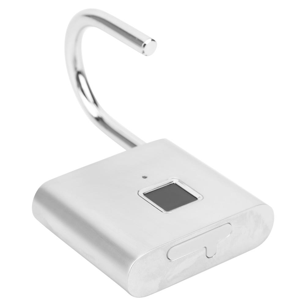 Умный замок с отпечатком пальца USB Перезаряжаемый Светодиодный замок безопасности для рюкзака Багажа Шкафчика