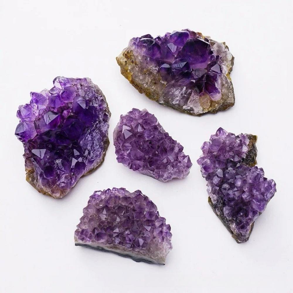 Natural  Amethyst Quartz Purple Crystal Cluster Healing Raw Stones Specimen Home Decoration Crafts Decoration Ornament