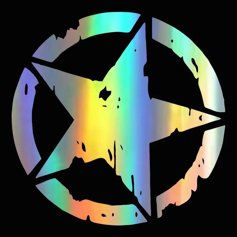 12X12CM Изысканные и милые наклейки на автомобиль 3 цвета Звезда Графические наклейки на мотоцикл Виниловые наклейки для автомобиля