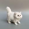 Kitten Figures Simulation Cat Ornament Gift for Kid Children Bedroom Decoration