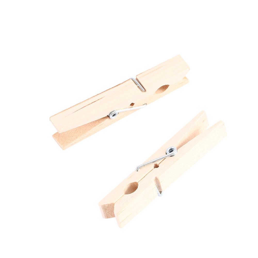 Office Natural DIY Party Wedding Wooden Photo Clips Clothespin Clothes Pegs Craft Decoration