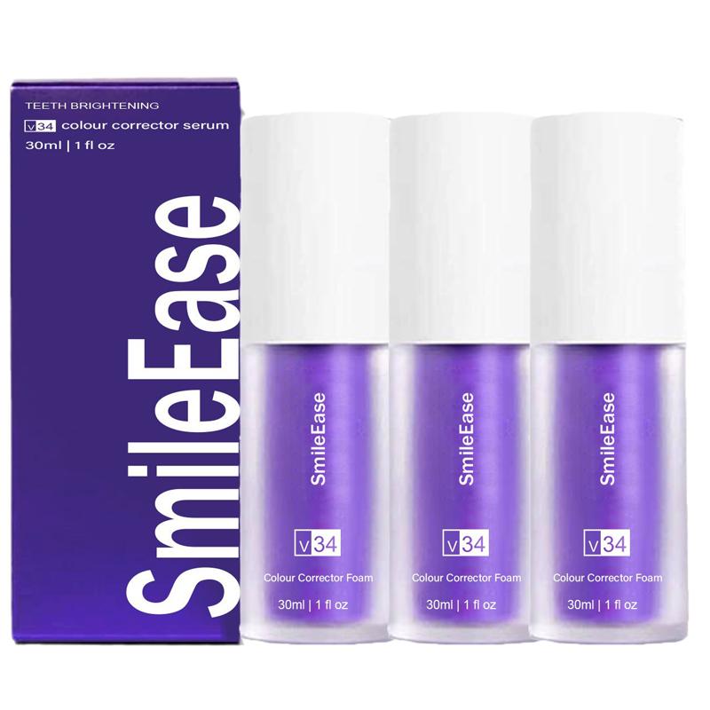 Фиолетовая зубная паста Hismile V34, отбеливающий корректор зубов, глубокая очистка, удаление пятен, нейтрализует зубной налет