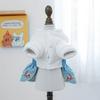 BXX Pet Denim Dress Spring Floral Embroidery Bow Skirt With Traction Hole For Small Puppies XS-XL Single Color