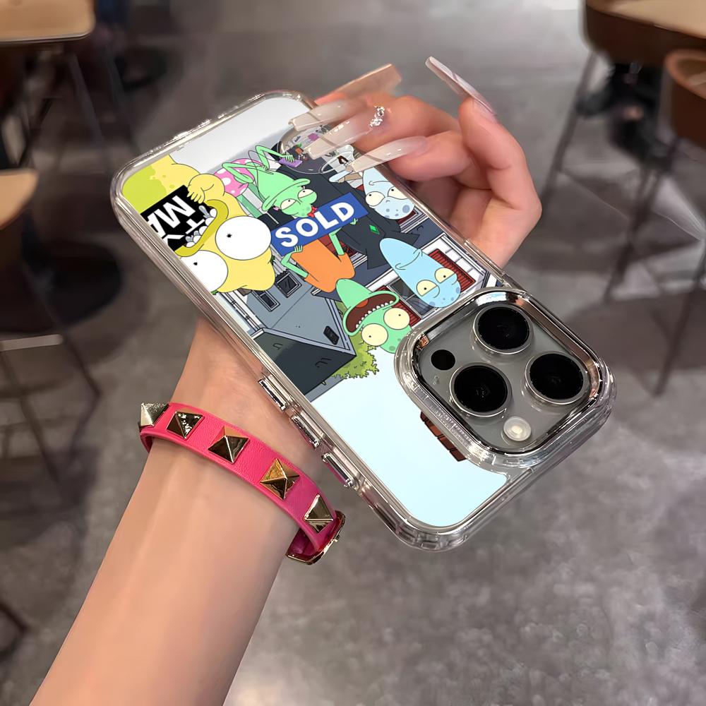 Cartoon S-Solar OppositesES Phone Case For IPhone 17 Air 16 15 14 13 12 11 Pro Pro Max Plus Transparent Soft Cover