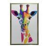 Plakat Kolorowa Żyrafa Plakat Kolorowa Żyrafa, 30X40 Cm, Bez Ramy, Płótno Premium Na Blejtramie