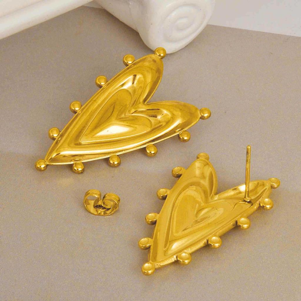 Ретро Геометрические Женские Серьги в Форме Сердца с Неправильным Дизайном в Форме Сердца, Свадебные Украшения, Подарочные Аксессуары.