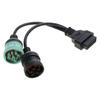 Y-образный кабель 9+6pin на 16Pin для адаптера грузовика OBD J1939 J1708 J1587 Диагностический адаптер для транспортных средств Кабель-переходник