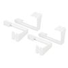 4PCS RV Curtains Holder With Screwdriver White ABS Side Curtain Hold Down Curtain Track Clips for RV Window Curtain