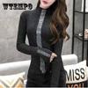 Women Rhinestone Thick Pullover Sweater Winter Bright Silk Bottoming Shirt Skinny Turtleneck Sweater