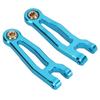 2Pcs RC Car Swing Arm Reduce Bumps High Strength RC Metal Swing Arm for SG1603 SG1604  UD1601  UD16024 1 16 RC CarBlue