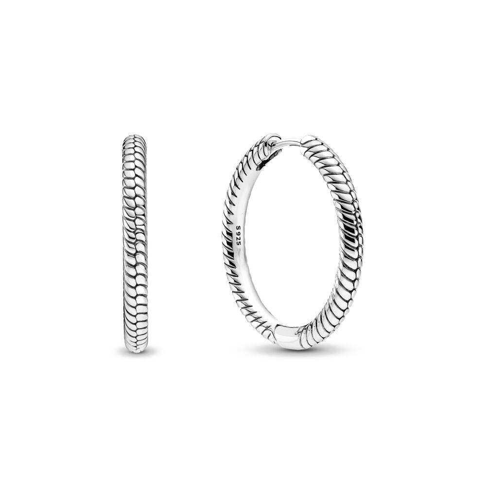 925 Silver Earrings Double Hoop Butterfly Earring Fit Charms Diy Fine Jewelry Gift For Women Making Accessories