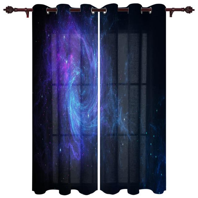 Космическая Туманность Галактика Оконные Шторы Гостиная Тканевые Шторы Шторы Домашний Декор Шторы для Спальни