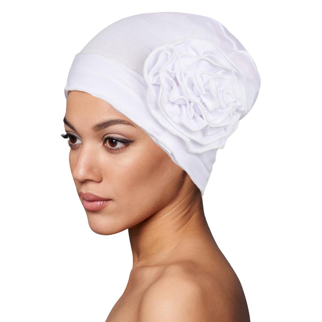 Turban Womens Floral Stretch Care Hat For Summer And Winter Fashion Accessories