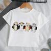 Children Clothes Girl Cartoon Cat TShirt for Girls Short Sleeve Baby Summer Clothes Fashion Round Neck Tops Childrens Clothing