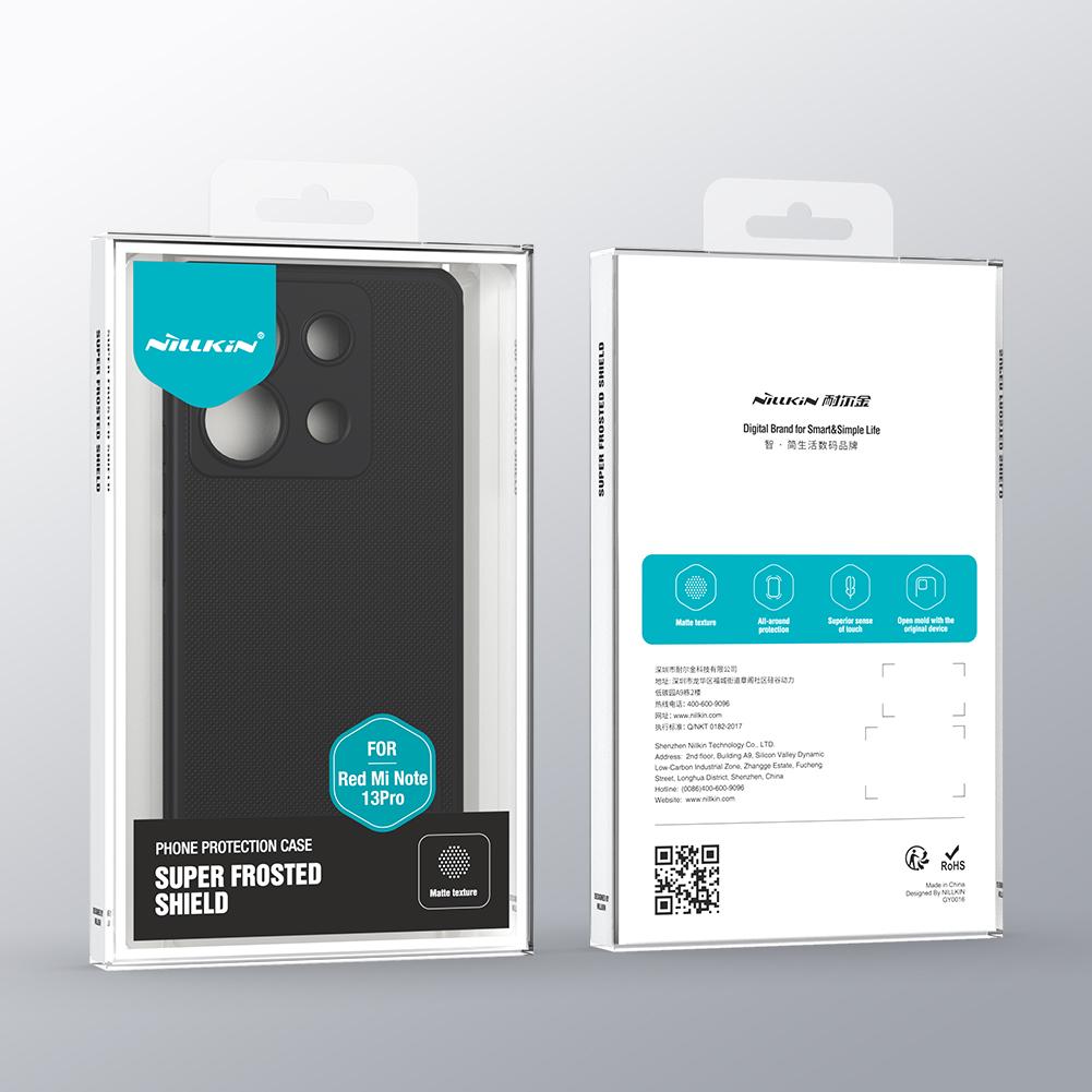 NILLKIN Для Redmi Note 13 Pro 5G чехол супер матовый щит Pro жесткий ПК + корпус из ТПУ противоударная задняя крышка для Redmi Note 13 Pro + Plus