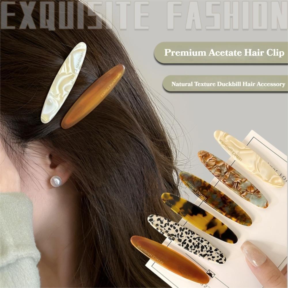 8 Pcs/Set Luxury Women Hairpin Set Colorful Duckbill Clip Elegant Bangs Barrettes for Women