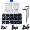 500pcs M3 M4 M5 Hex Socket Flat Head Bolt Hex Socket Head Bolts Hex Countersunk Head Pan Head Bolts and Alloy Repair Tool Set, Set, Screws, Bolts,