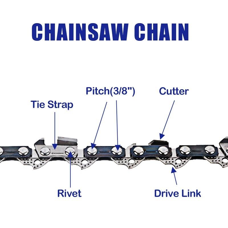 10-дюймовая цепь бензопилы 40 DL аксессуары для пилы сменная цепь бензопилы 3/8" LP 0.043" калибровочная цепь пилы для резки дерева