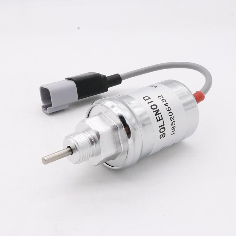 12V Fuel Shut Off Solenoid Valve U85206452 U85206520 for Perkins 402D 403D 404D 404C 403C Caterpillar Engine 3011C 3013C 3024C