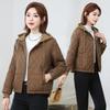 Down Cotton-padded Clothes Women's Embroidery Short Casual Hooded Cotton-padded Clothes Versatile Warm Women's Short Cotton Jacket