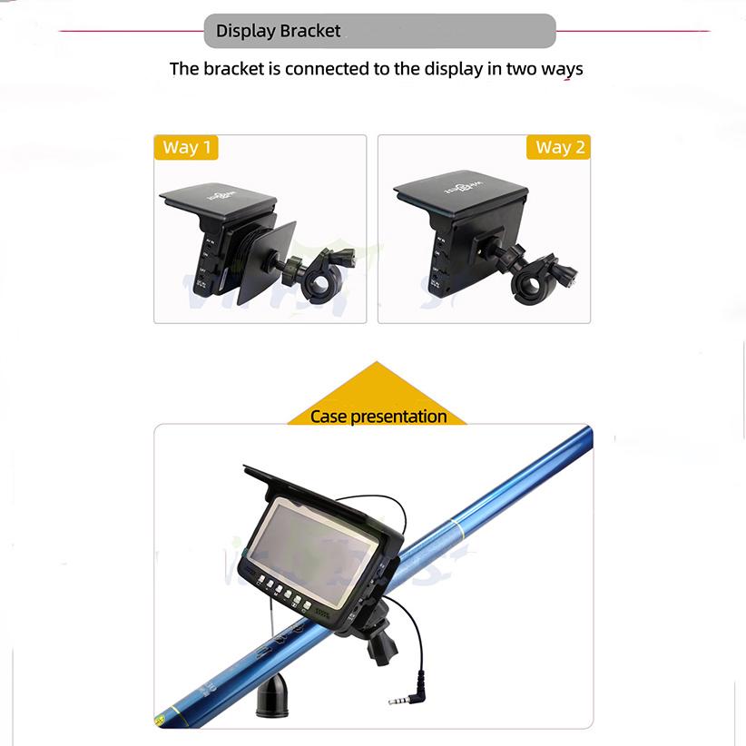 Рыболокатор высокой четкости, 4,3-дюймовый экран, устройство ночного видения, визуальное рыболовное устройство