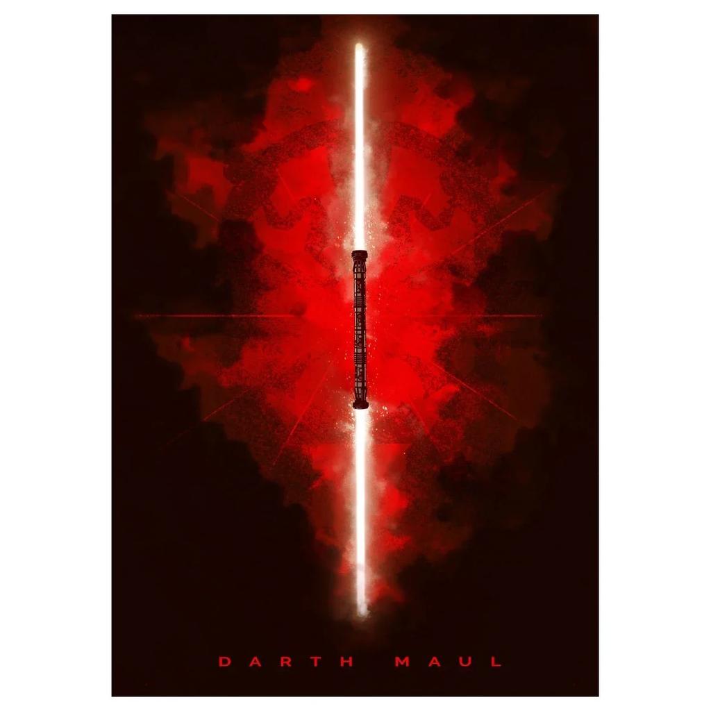 Постер к фильму Звёздные войны Домашнее украшение Световой меч Холст Принт Картина Настенное искусство Картины для декора игровой комнаты Cuadros