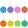 Children Adult Push Bubble Sensory Toy Key Ring Educational Toy