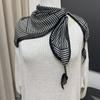 Cotton And Linen Triangle Scarf Summer Thin Silk Scarf Women'S High-End Shawl Women'S Versatile Belt Japanese And Korean Fart Curtain Scarf