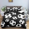3D Soccer Bedding Duvet Cover Set 3 Piece Comforter Cover For Teen Boys Sports Football Microfiber  Queen/King Size Quilt Cover