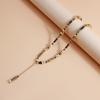 Handmade Beads Tiger Eye Stone Necklace Irregular Stone Shape Tassel Necklace  Jewelry Accessory