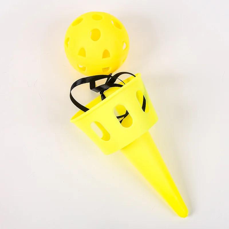 Сенсорный Тренажер для Ловли Мяча Набор Игр Бросай и Лови Детская Игрушка для Тренировки Координации Рук и Глаз