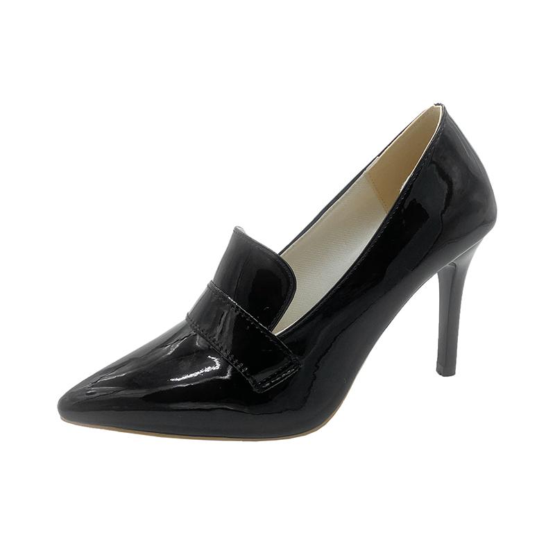 35-42 Женская обувь Туфли-лодочки с острым носком Лакированная кожа Платье Туфли-лодочки на высоком каблуке Свадебная обувь