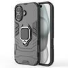 For iPhone 16 Case PC+TPU Ring Holder Kickstand Phone Armor Cover