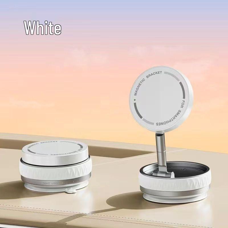 Складной магнитный держатель для телефона в автомобиль с присоской для навигации