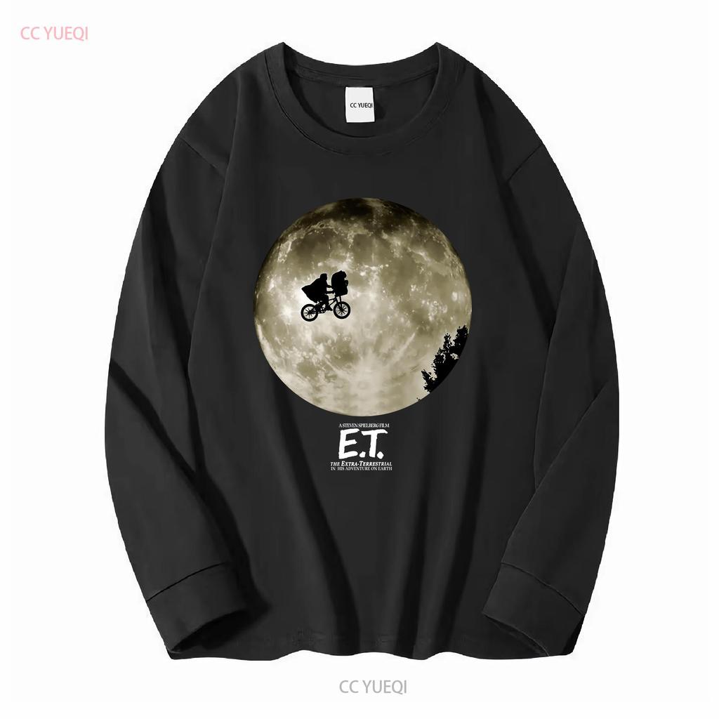 E T The Extraterrestrial 1982 Spielberg Retro Movie Shirt Black Size 2XL vintage Washed designer clothes streetwear Stylish