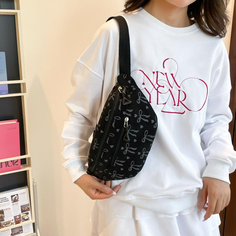 Женская вельветовая нагрудная сумка с регулируемым ремнем, повседневная сумка через плечо, легкая поясная сумка, сумка на грудь для бега, кемпинга, походов