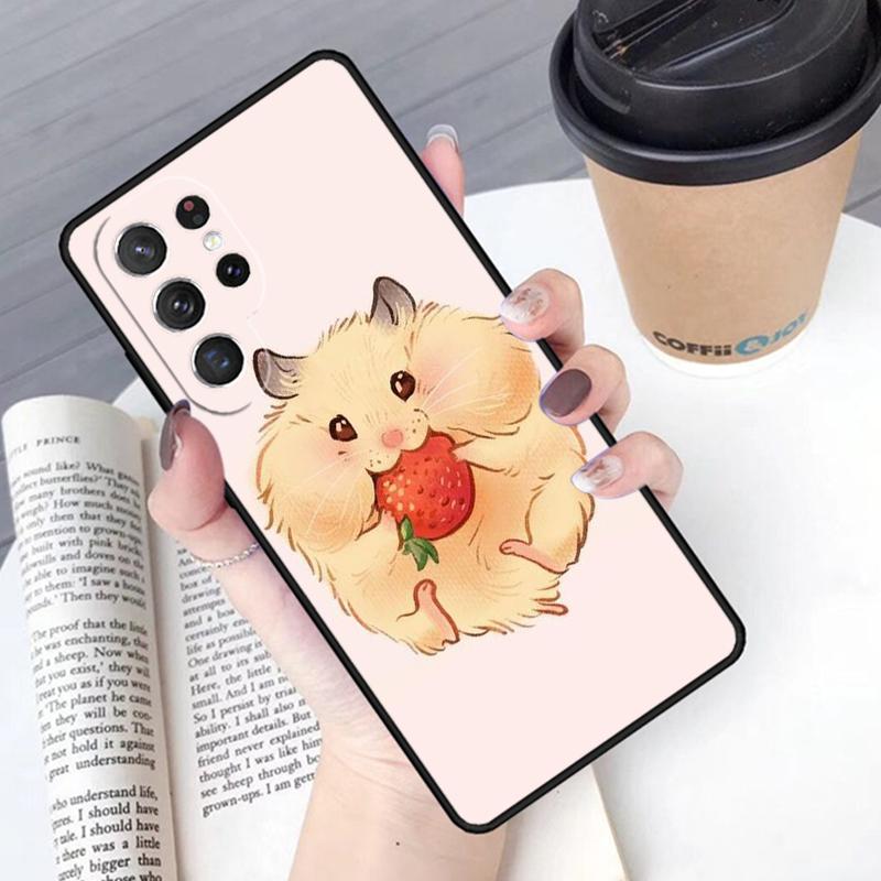 Чехол для телефона с рисунком хомяка Cover Для Samsung Galaxy S24 S25 Ultra S21 S22 Ultra S10E Note 10 Plus Note 20 FE S23