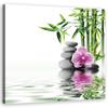 Canvas Print, Zen Orchid Stones