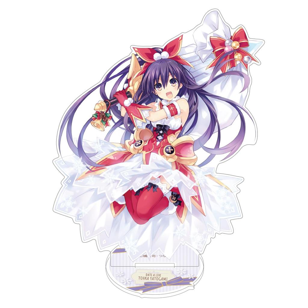 Акриловая подставка KADOKAWA Date A Live Christmas Fair, корпус Tohka Yatogami x Акрил примерно. В13,4 Ш10,8 см